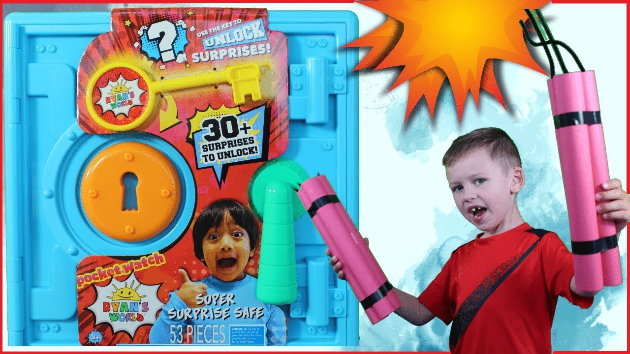 Evan Finds a Ryan’s World Super Surprise Safe Unboxing, Explorore Fun Adventure