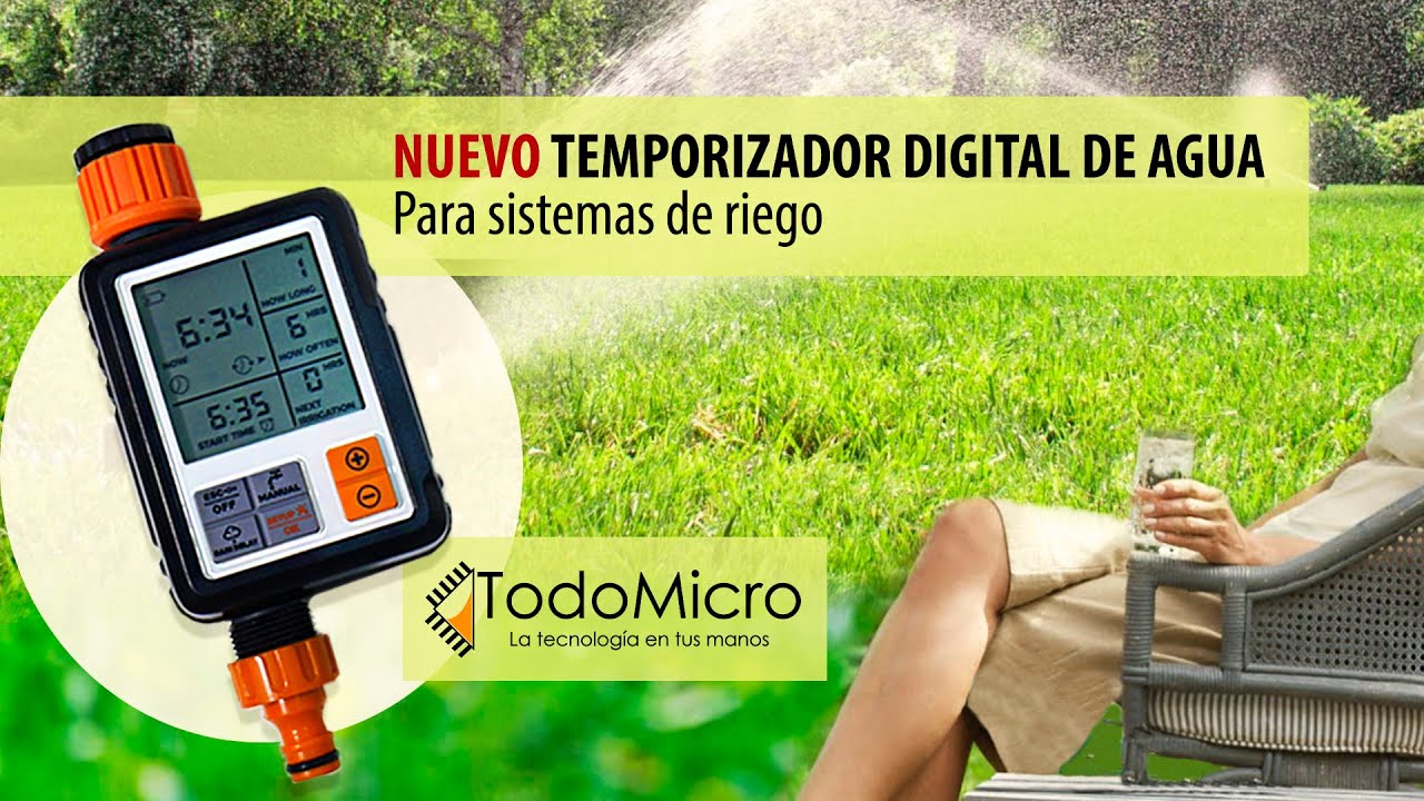 ⏱🌱Temporizador de riego digital. Automatiza el riego de tus plantas