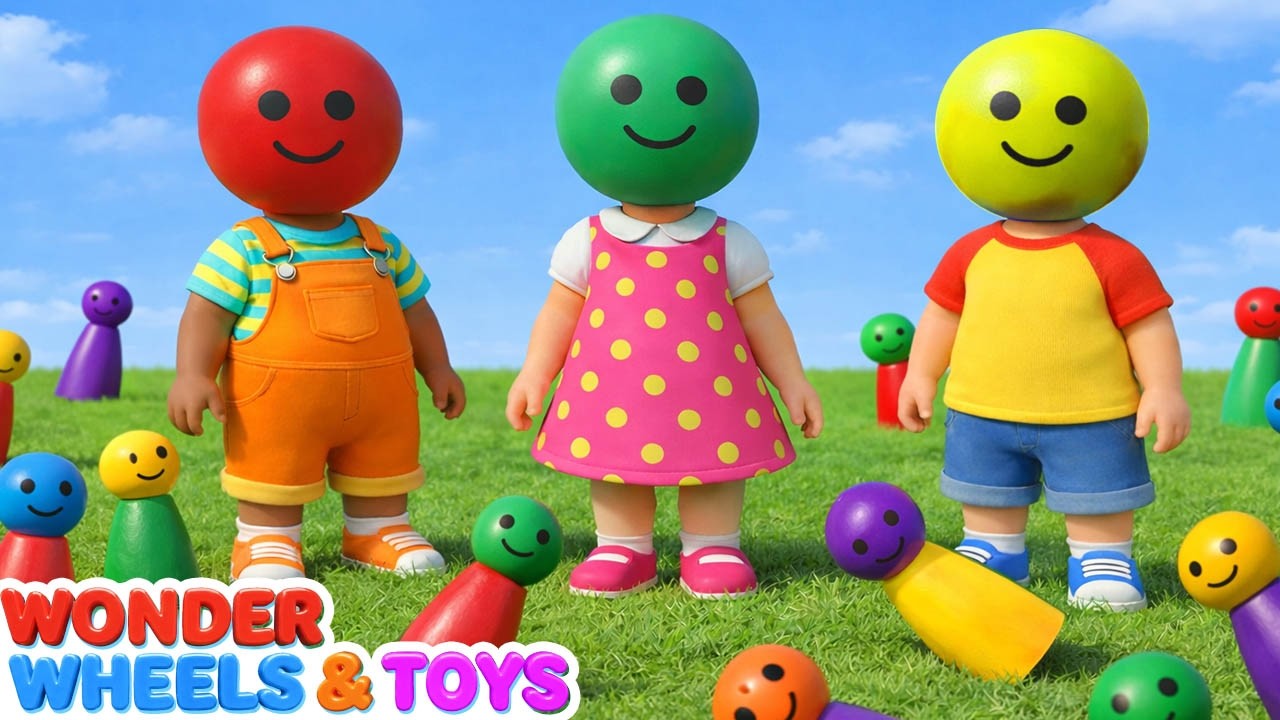 Learn Colors the Fun Way | Mix & Match Wrong Heads Peg Dolls Play for Kids Educational