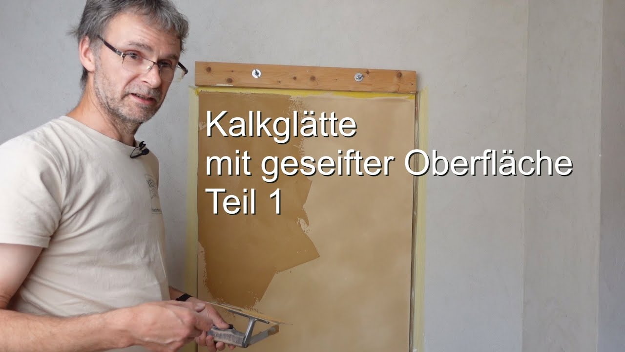KREIDEZEIT Kalkglätte mit geseifter Oberfläche Teil 1