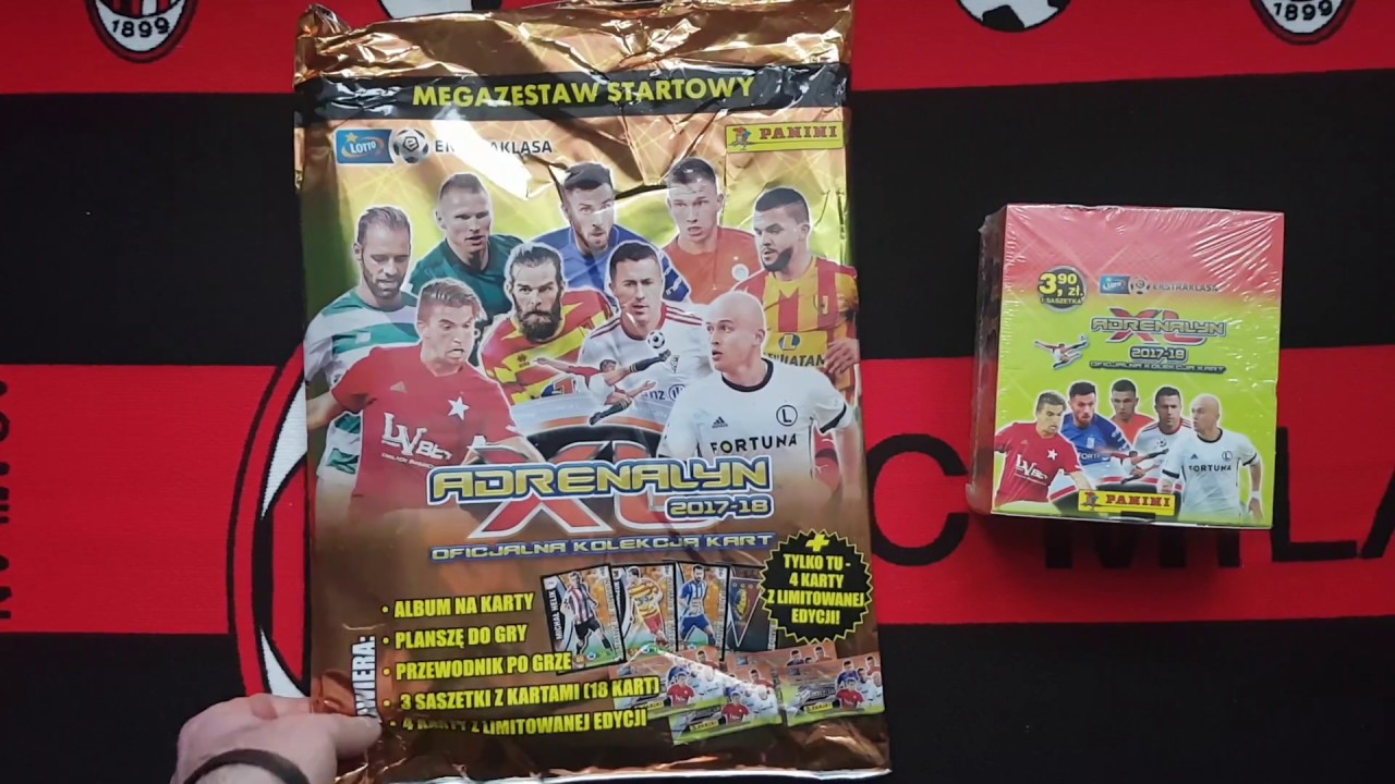 HIT!!! NOWOŚĆ!!! PANINI LOTTO EKSTRAKLASA 2017/18 - MEGAZESTAW STARTOWY - 4 KARTY LIMITOWANE!!!