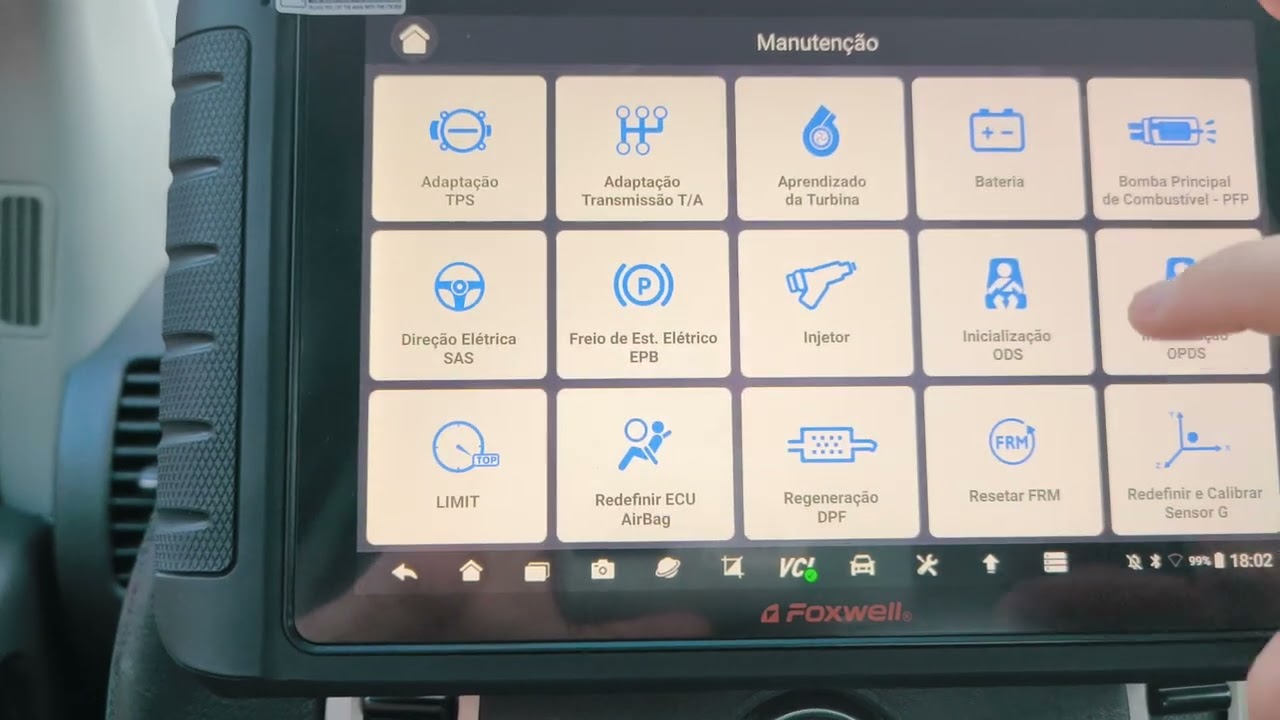 Regeneração de DPF forçada na frontier com scanner Foxwell NT1009