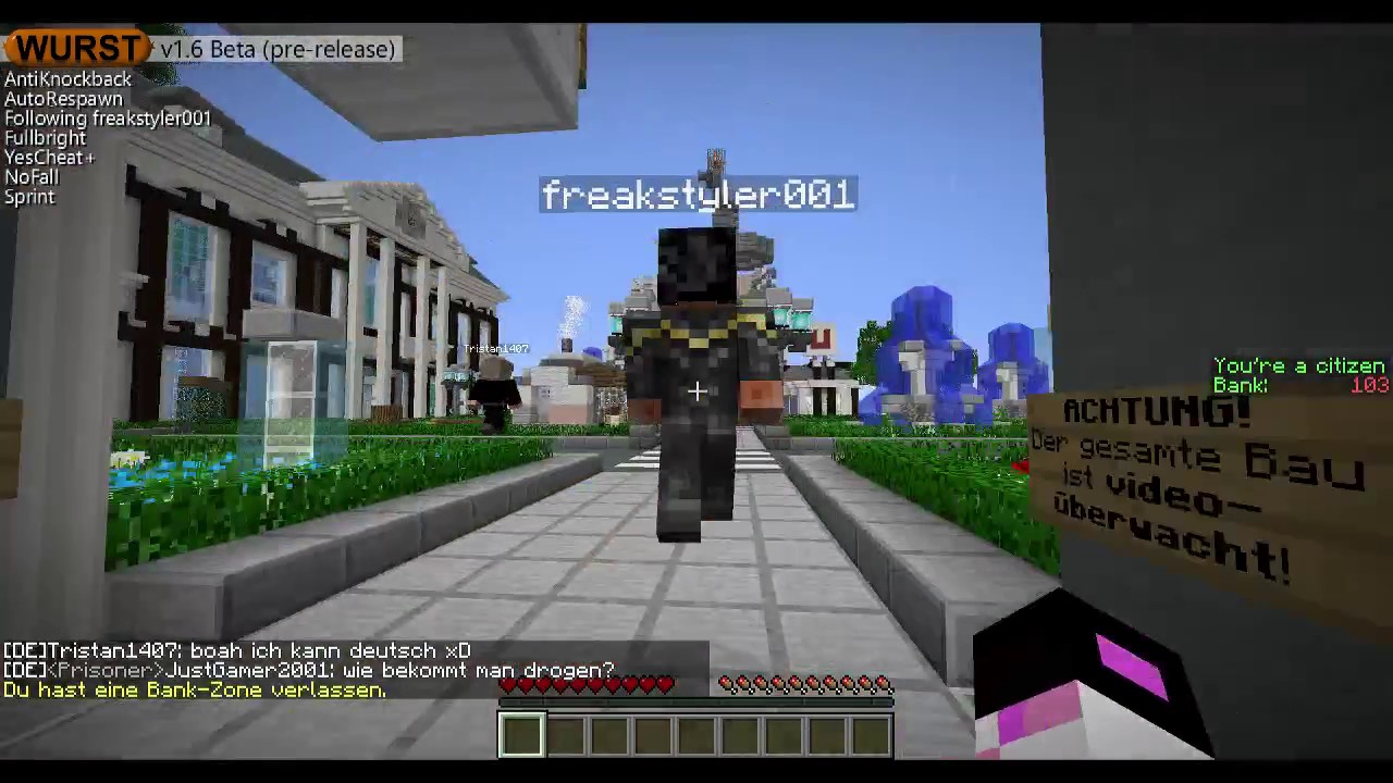 [DE] Follow Demo - Wurst 1.6 Beta for Minecraft 1.7.2