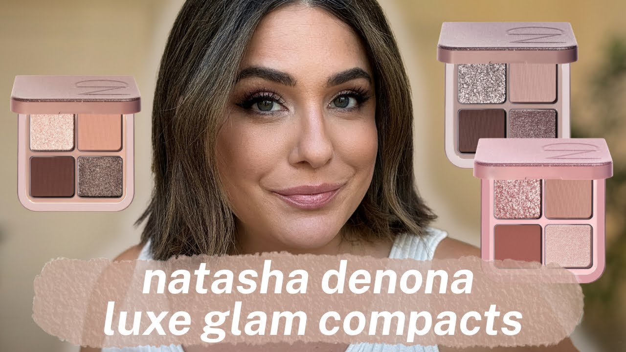 Все 3 компактные палетки Natasha Denona Luxe Glam!! | Свотчи, образы, реальные впечатления