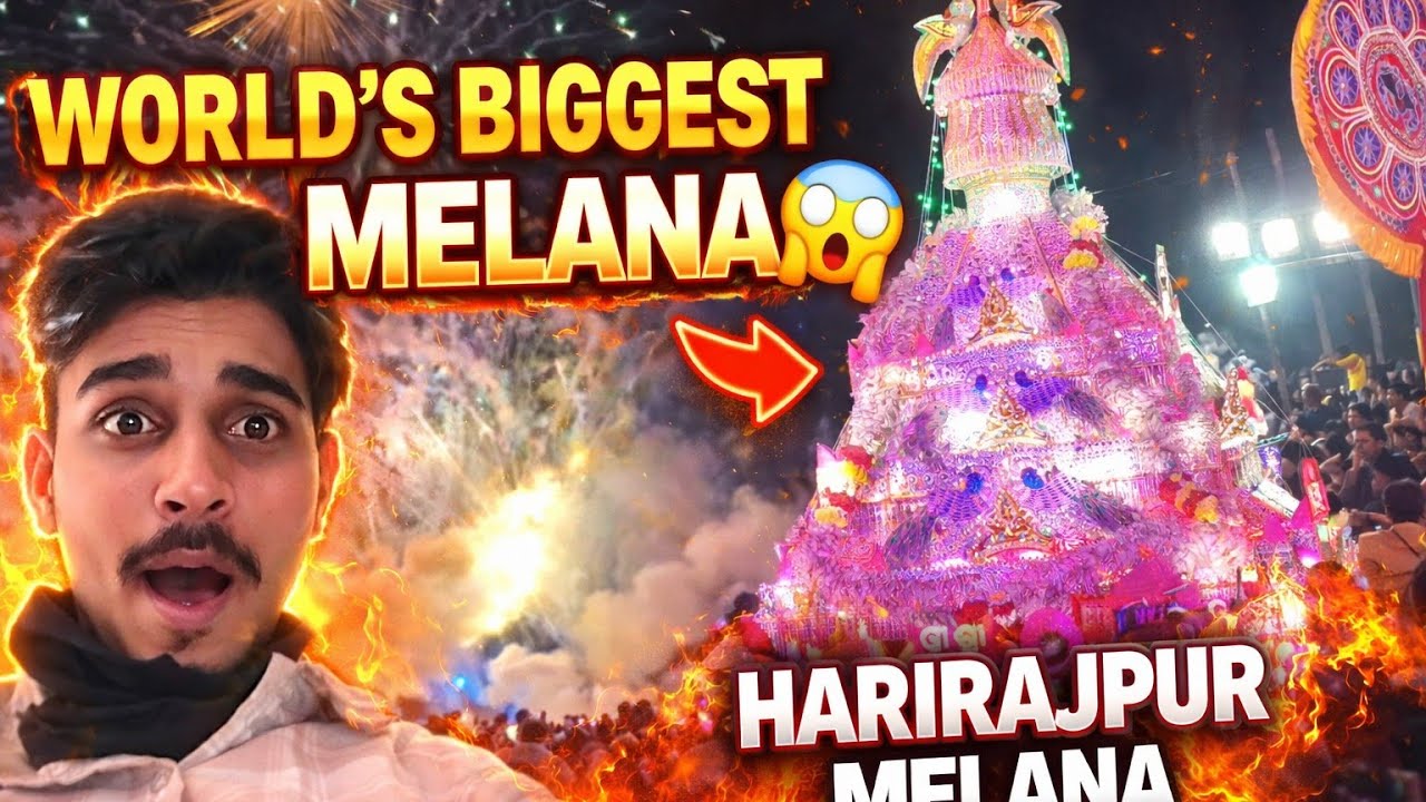 World’s Biggest Harirajpur Melana 😱 | Unbelievable Crowd, Fireworks & Festival Vlog