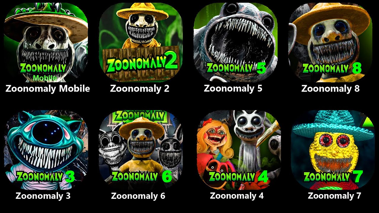 Zoonomaly Mobile Official GamePlay - Zoonomaly 2 - 8 Fanmade,Zoonomaly 2-3-4-5-6 Full GamePlay