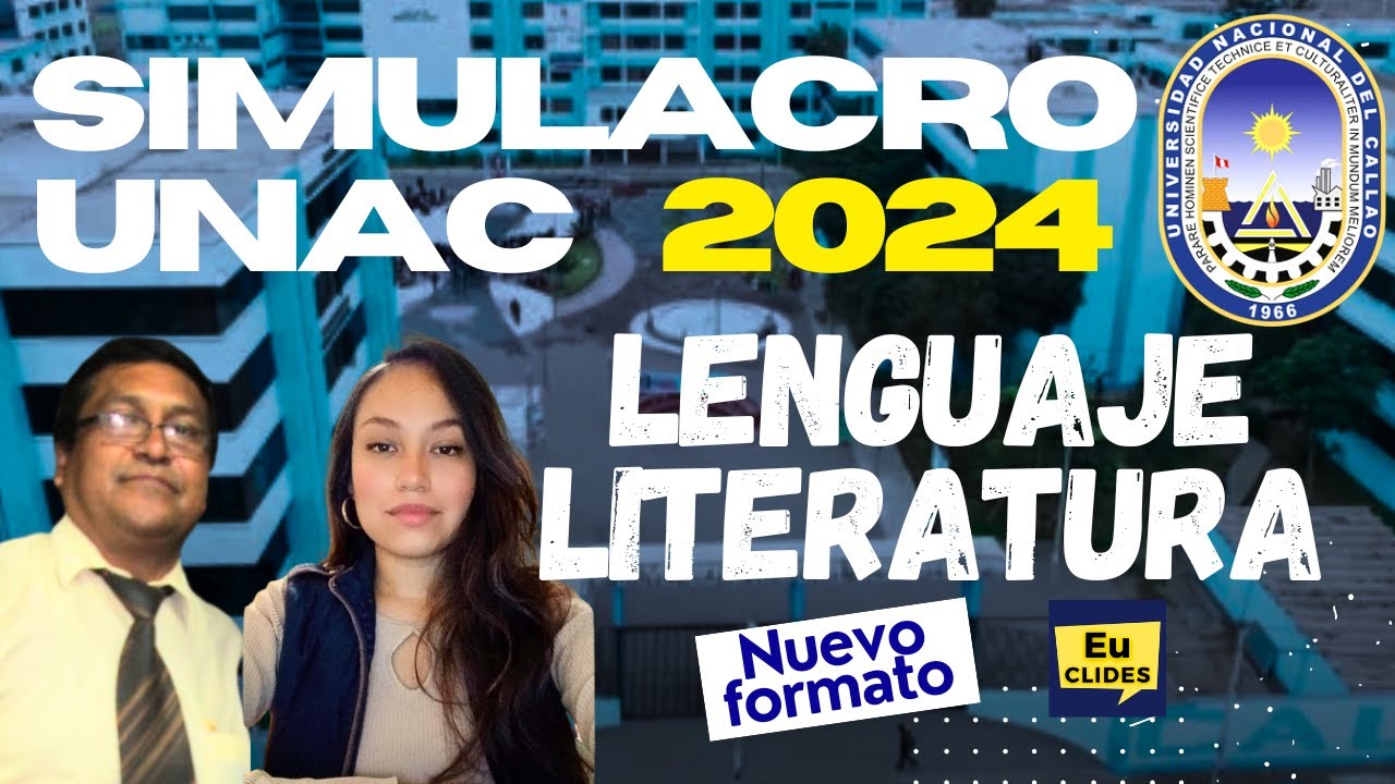 🔴 Solucionario de LENGUAJE Y LITERATURA Simulacro Universidad Nacional del Callao 2024 2