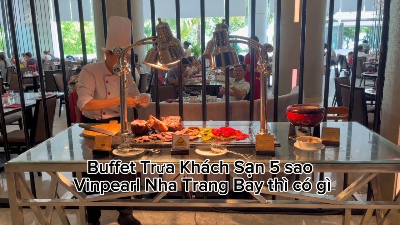 Bufffet trưa khách sạn 5 sao Vinpearl Nha Trang Bay thì có gì!#dulich,#VinpearlNhatrang