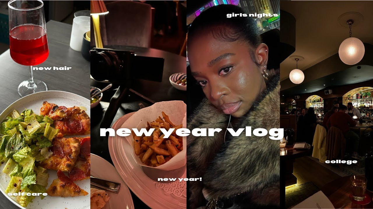 *HAPPY NEW YEAR* | new year #vlog : hair appointment, girls nights out, cooking, college and MORE!