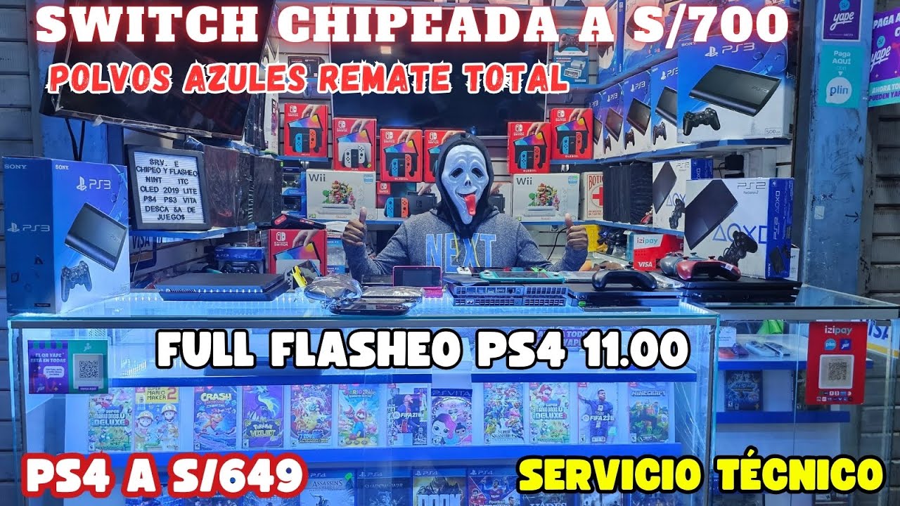 REMATE DE CONSOLAS GAMER EN POLVOS AZULES NOVIEMBRE 2024 - PRECIOS ACTUALIZADOS PS4 FLASHEADA 11.00