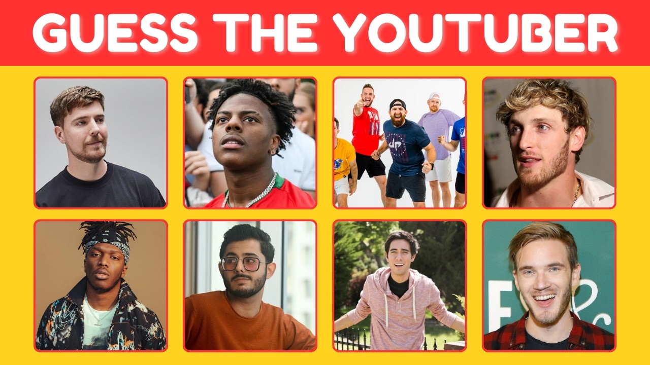 Can You Guess These YouTubers? 😱 Only True Fans Will Score 100%!