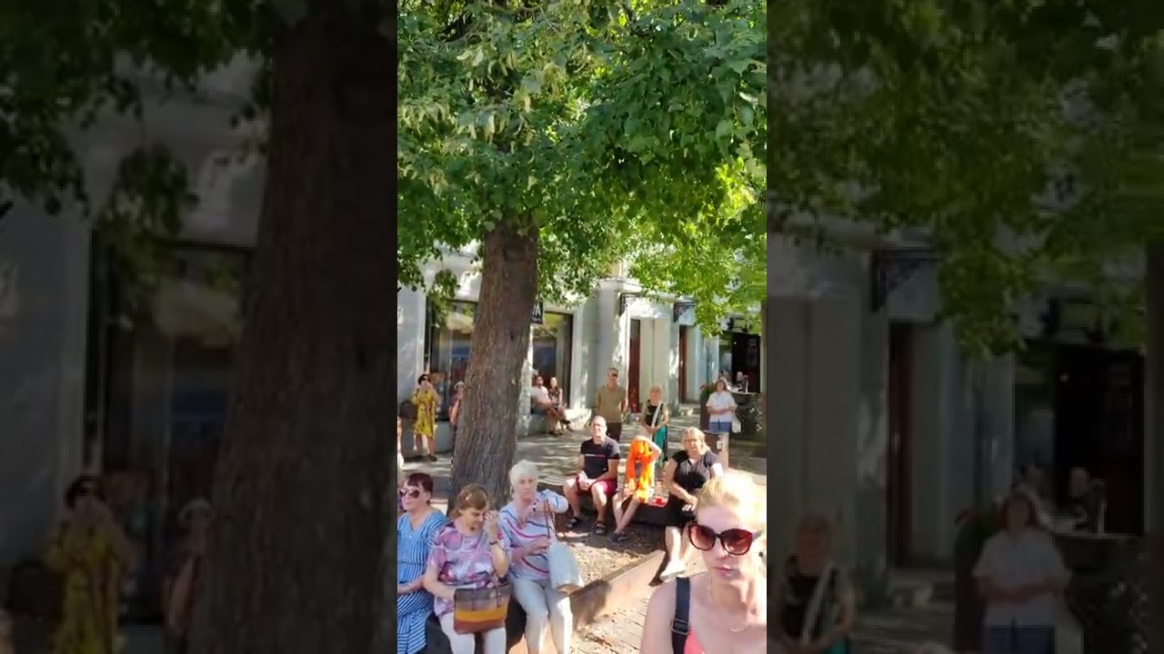 Travel to Estonia - Tartu - 4K - Ballet dancers on Old Town streets - 2022 