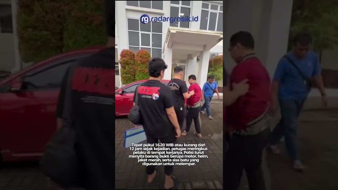 Tak Sampai 12 Jam, Polres Gresik Ringkus Oknum PNS Pelempar Batu Bus Trans Jatim di Manyar