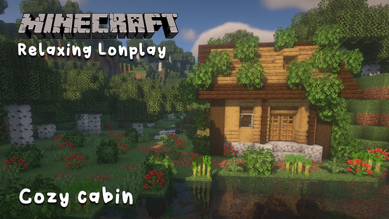 Minecraft Relaxing Longplay | Building A Cozy Cabin | ASMR | [No commentary] 1.19