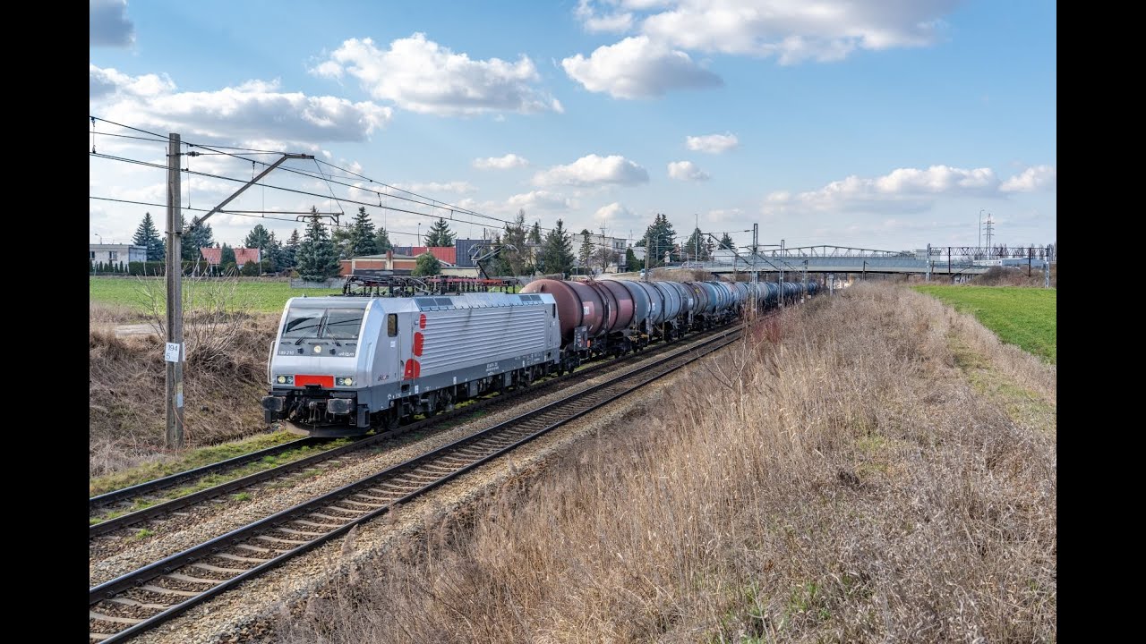 [Raildox / Akiem] Szary EuroSprinter 189 210 z wahadłem cystern na linii 272 | Poznań Pokrzywno