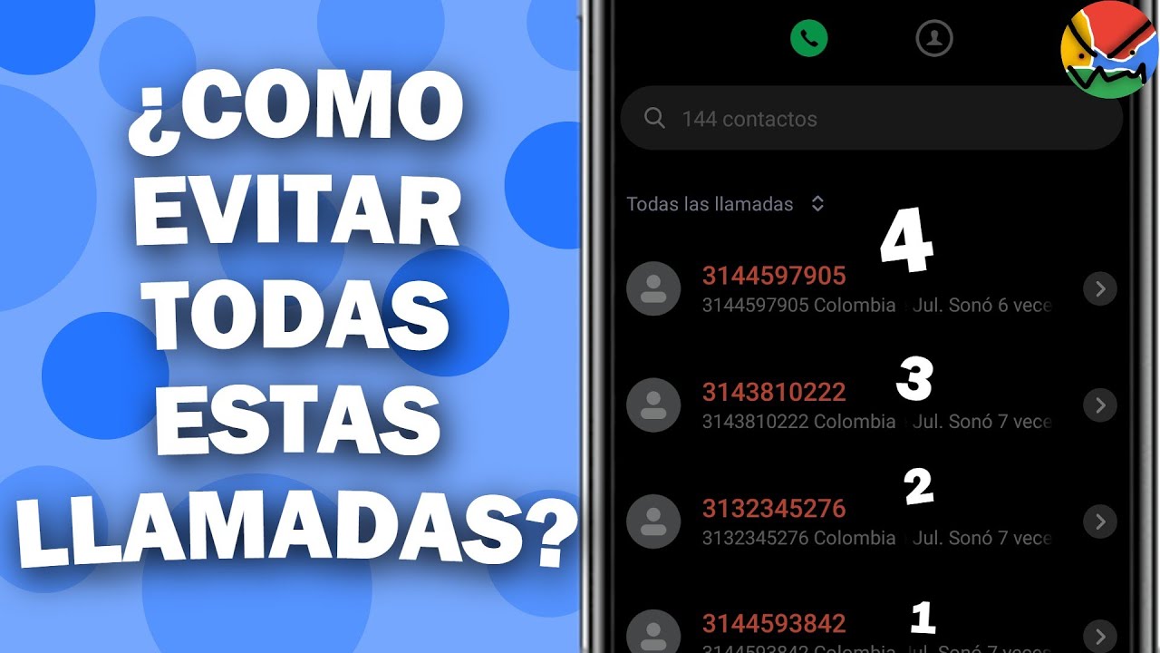 ¿Que hacer si te marcan muchos NUMEROS raros? - Como BLOQUEAR todas las LLAMADAS de DESCONOCIDOS