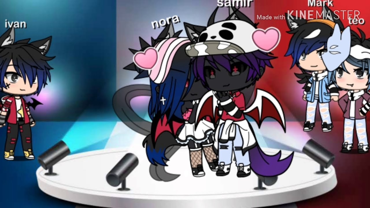 3 frères et 1 soeur ( gacha life )