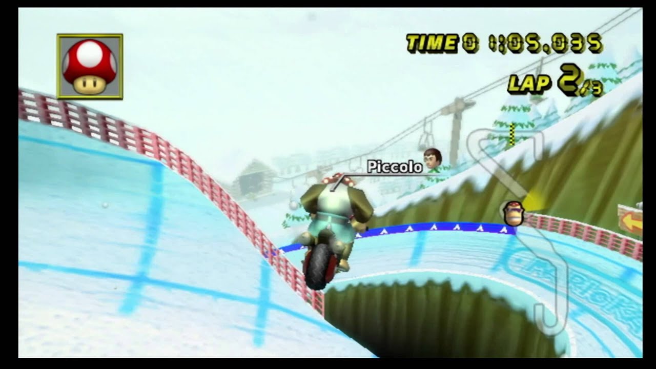 Mario Kart Wii Time Trial: DK Summit (1'58