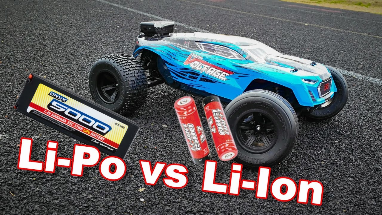 Li-Po VS Li-Ion Batteries - Arrma Fazon Voltage Speed Test - TheRcSaylors