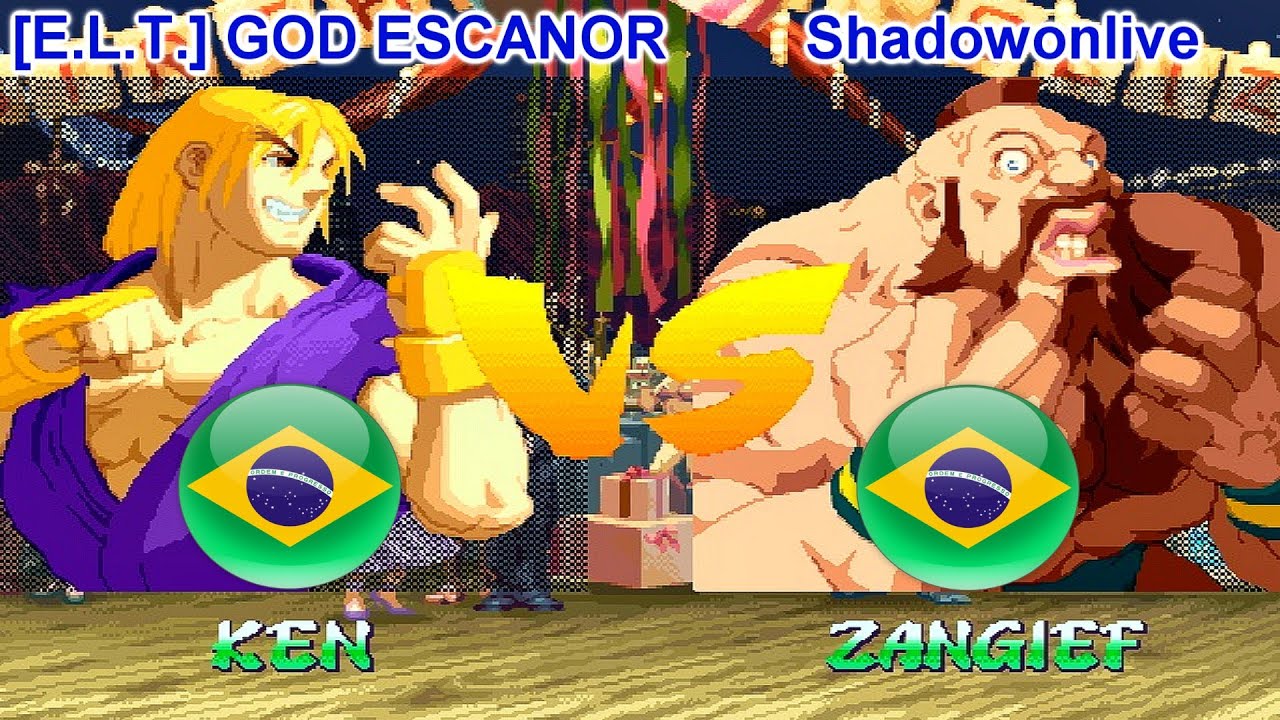 Street Fighter Alpha 2 - [E.L.T.] GOD ESCANOR vs Shadowonlive FT10