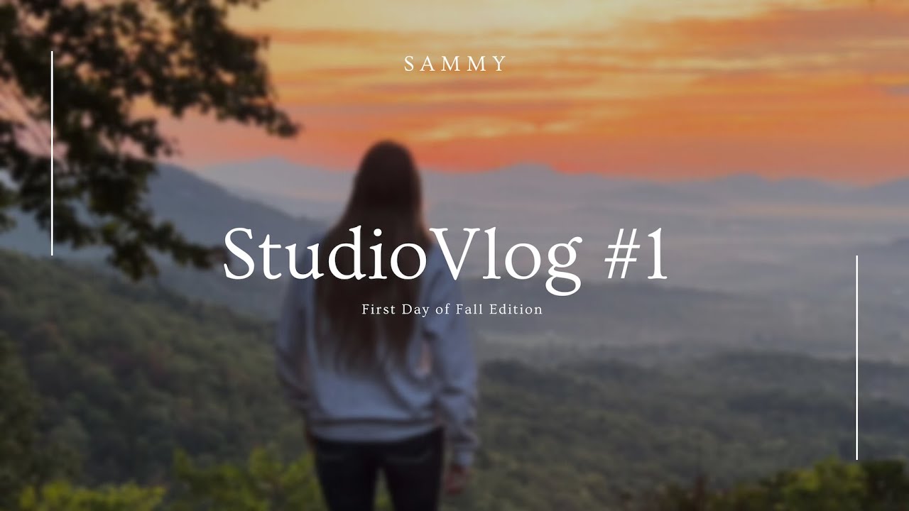 STUDIO VLOG #1 | First Day of Fall- Sunrise, Sunset, Trader Joe's Fall Favorites, Autumn Bucket List