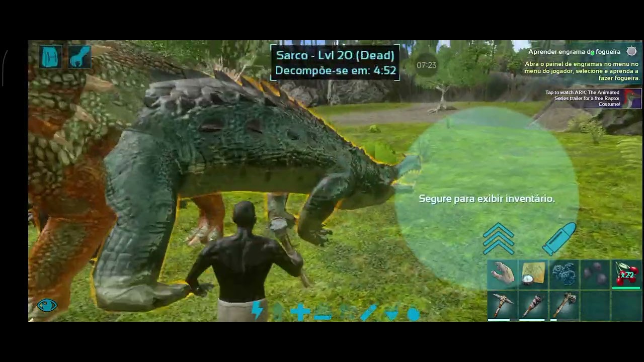 Próximo vídeo e domando um Raptor