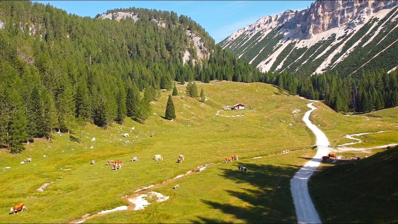 Malga Ra Stua RIfugio Sennes Rifugio Biella, lungo la Val Salata
