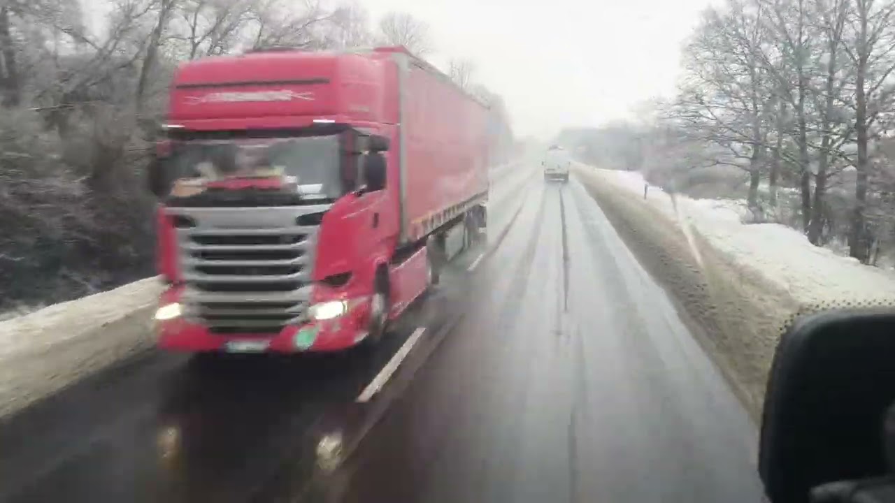 Cesta kamionem z Kadaně do Prahy