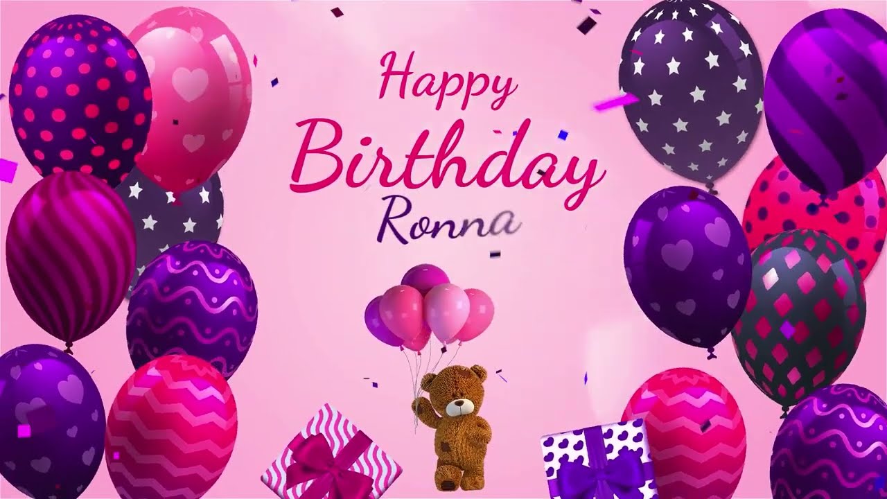Happy Birthday Ronna | Ronna Happy Birthday Song
