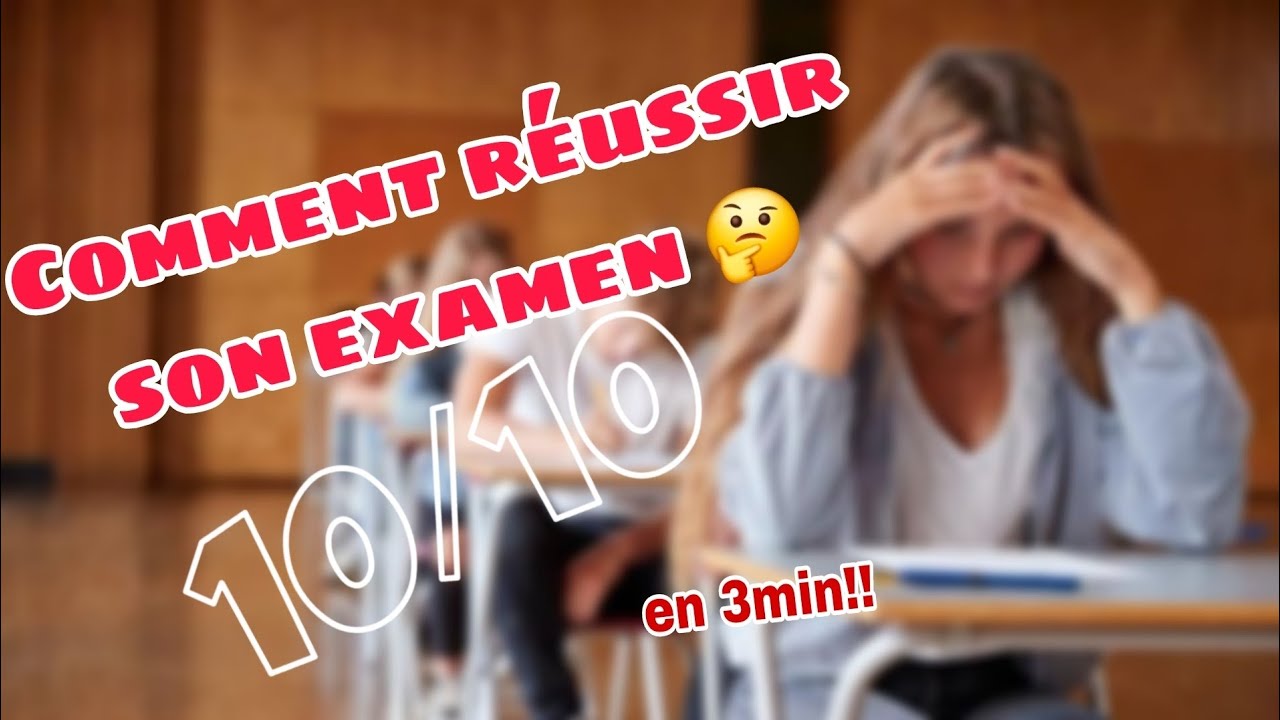 Comment réussir son examen !!!🫡