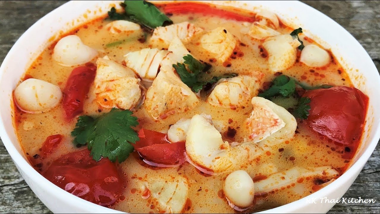 ต้มยำปลาน้ำข้น Creamy Tom Yum Fish | RK Thai Kitchen
