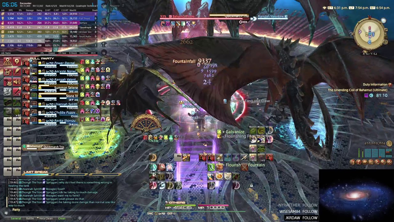 UCOB GOLDEN BAHAMUT! - first time seeing it with the new ucob static - stream highlight