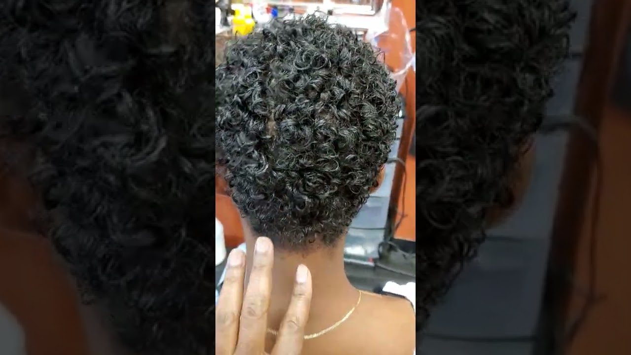 Part B. Demonstrating/Showing the finish product of Wave by design Curly Perm
