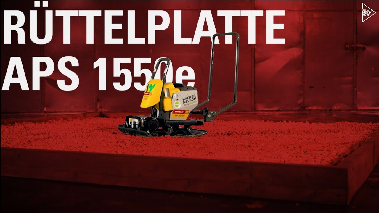 Bedienungsanleitung R&uuml;ttelplatte APS 1550e &ndash; Zeppelin Rental SHOW HOW