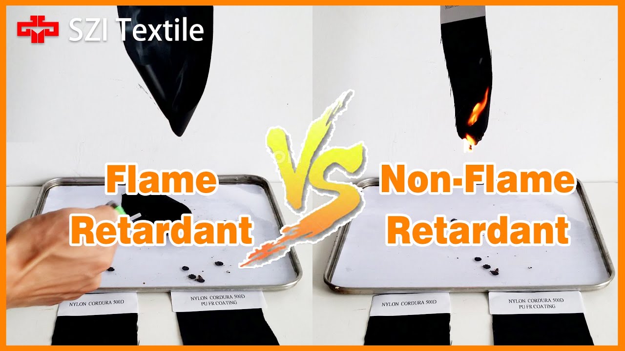 Flame retardant VS non flame retardant fabric｜Fireproof｜ Comparative test of Real Cordura 500D