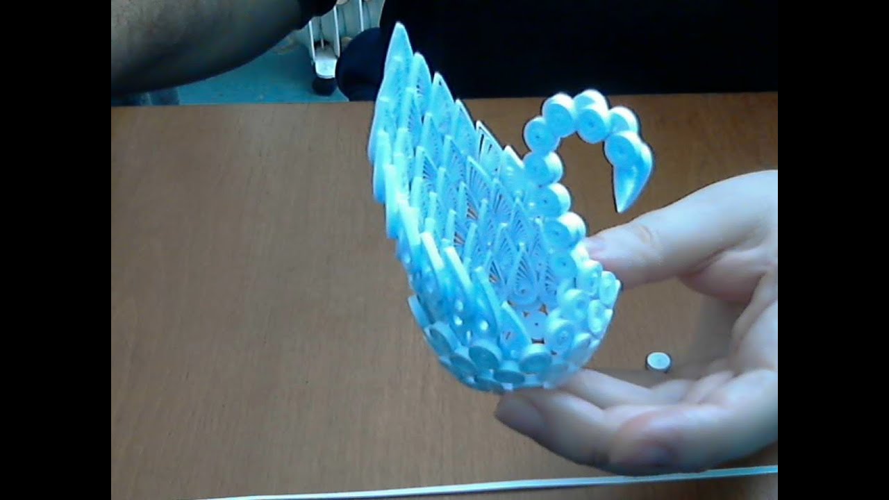 How to make 3d quilling swan part1