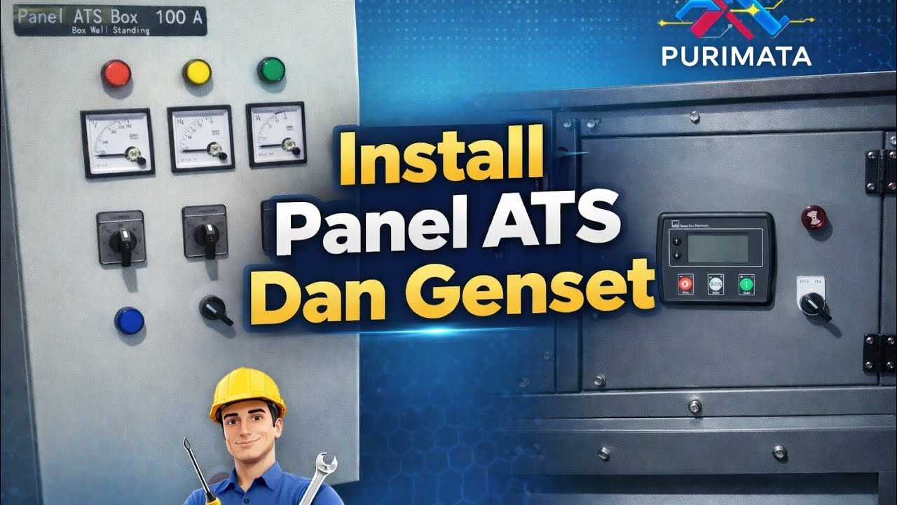 Tutorial Instalasi Panel ATS dan Genset Otomatis | Step by Step
