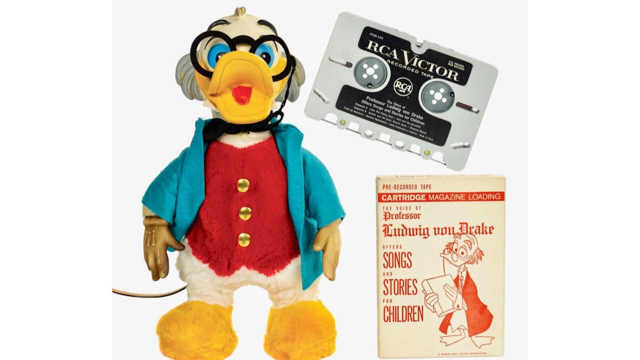 Prof. Ludwig Von Drake Talking Doll: Side 1 - Little Wet Riding Hood&bull;Jack & the Cornstalk (1963 RCA)