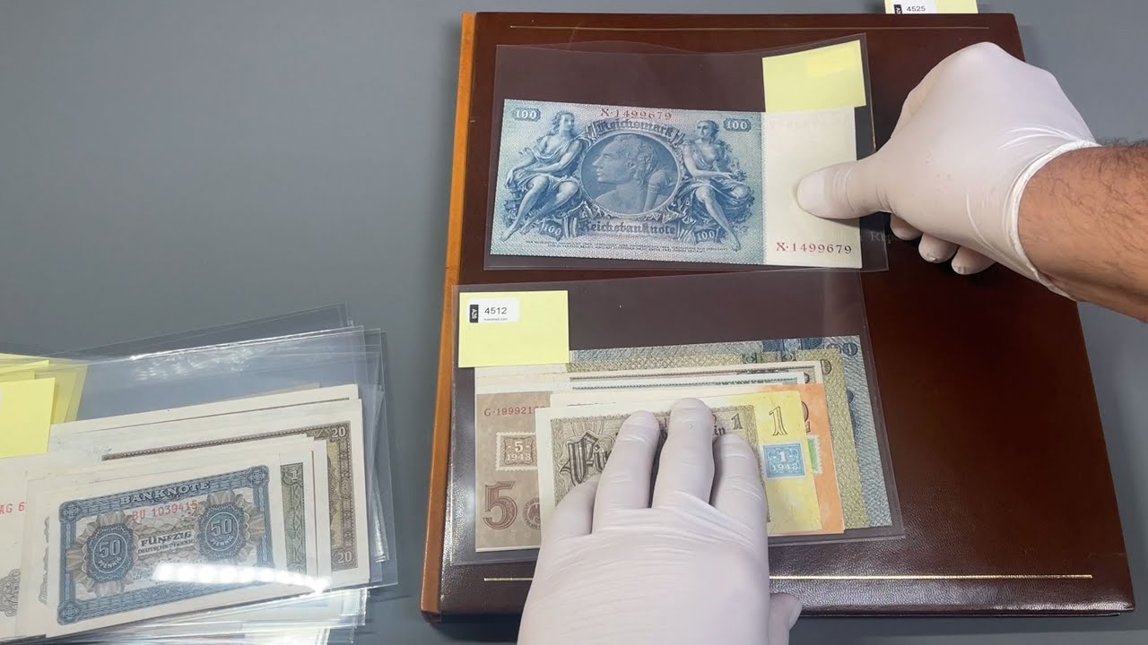 Album wzorów banknotów DDR - Niemiec Wschodnich, tj. NRD - Niemieckiej Republiki Demokratycznej