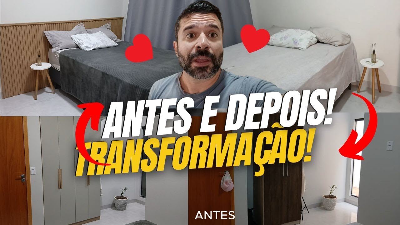 Tour transformação do quarto da minha nova casa #morandosozinho