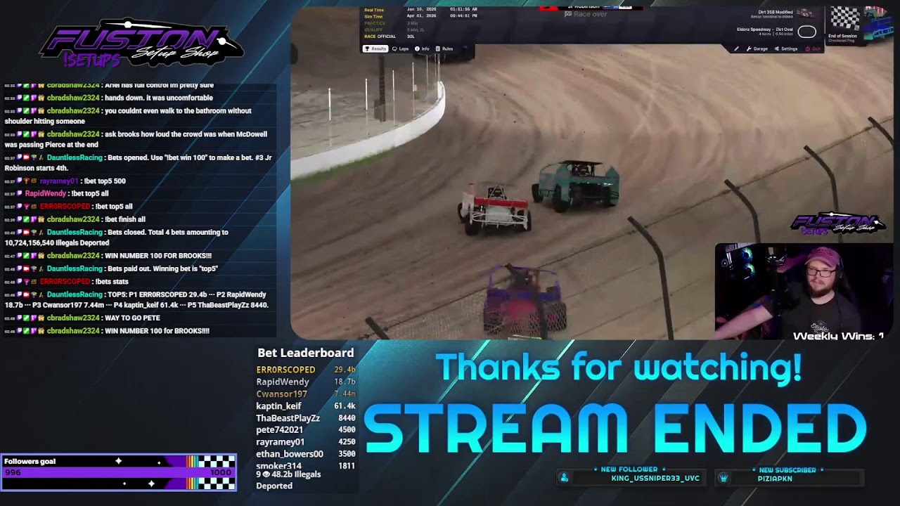 Dauntless Racing Live Stream