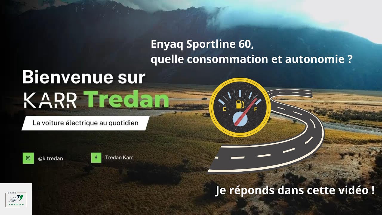 Enyaq Sportline 60, consommation et autonomie, je vous dis tout.