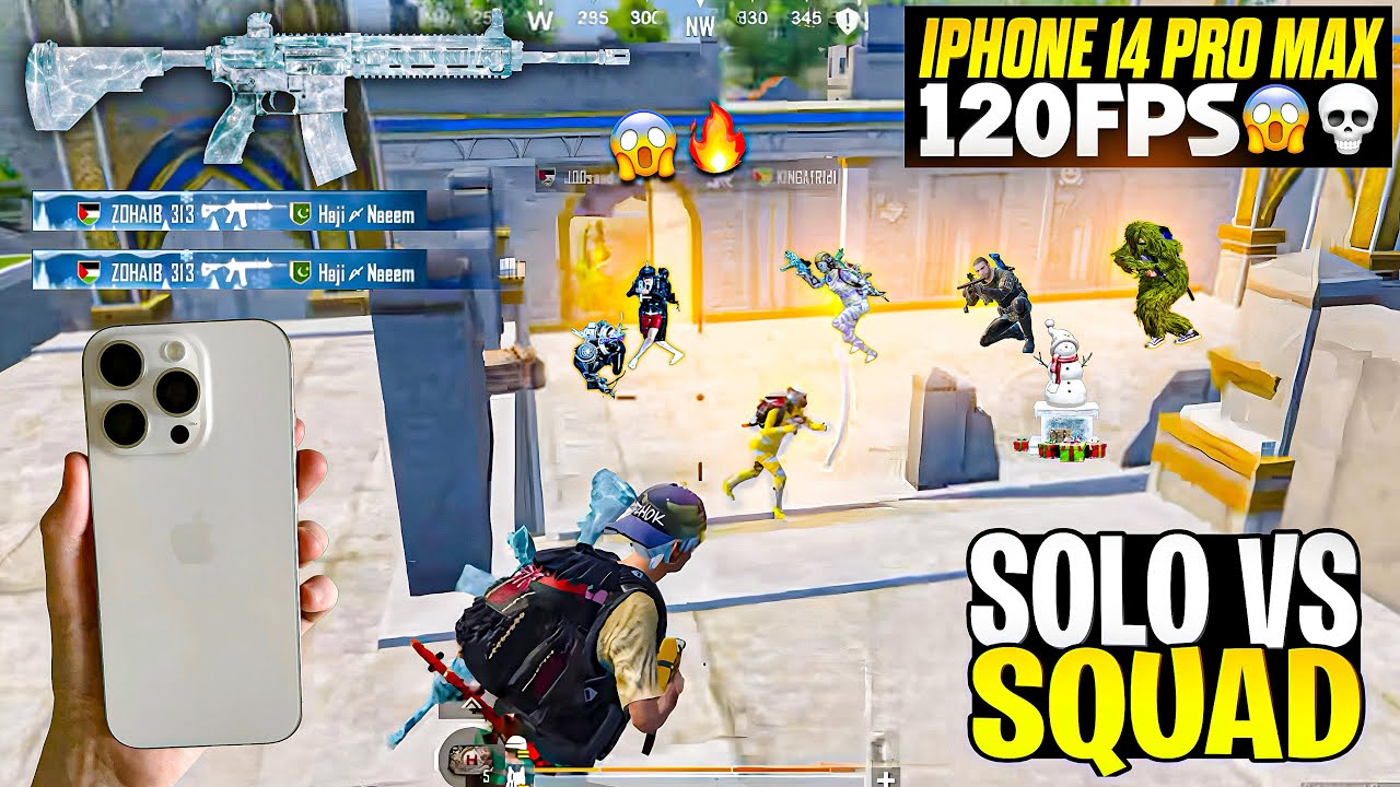 IPHONE 14 Pro Max 🔥😱 PUBG Test Best Aggressive Gameplay • PUBG 120FPS Gameplay 