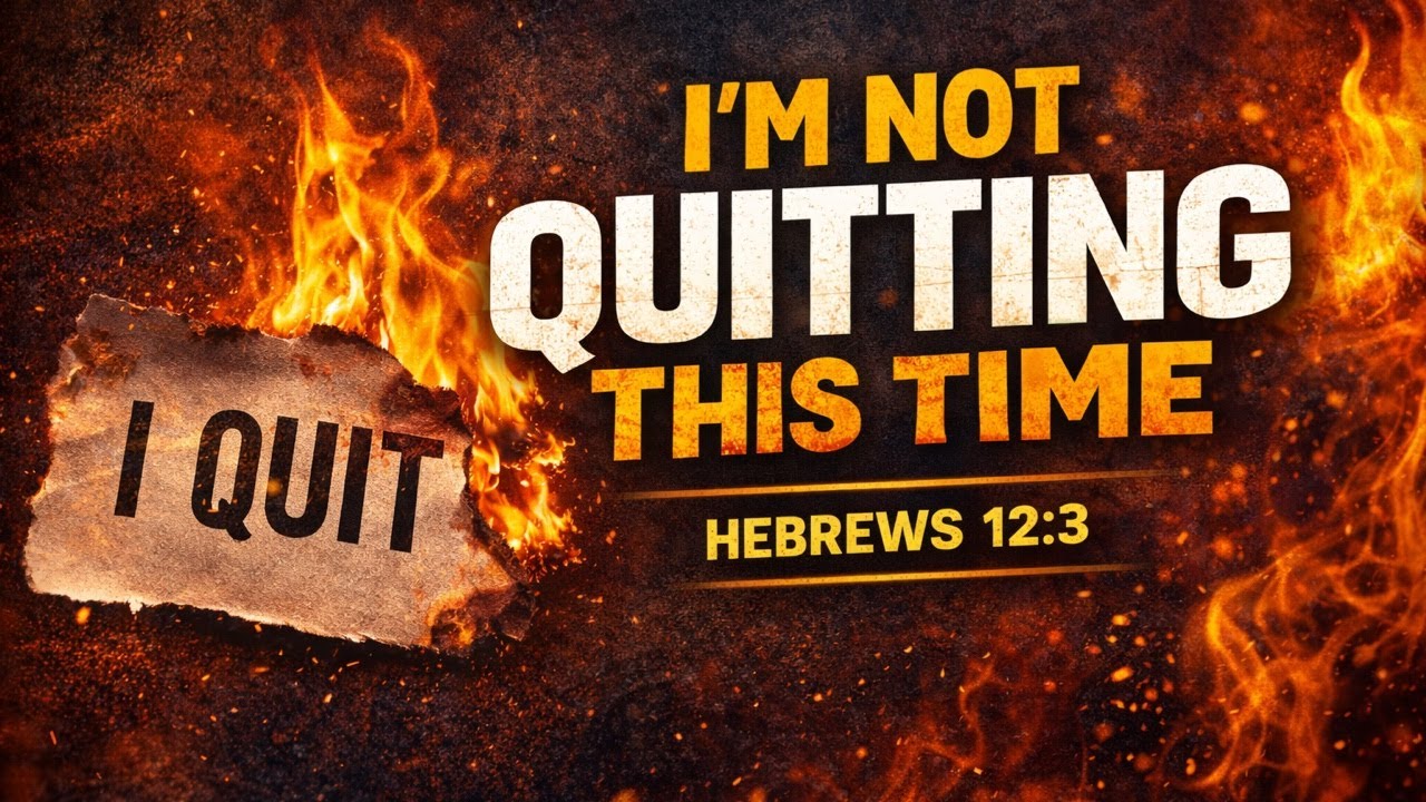 I’m Not Quitting This Time | Hebrews 12:3 | This Year Will Be Different | Morning Devotion