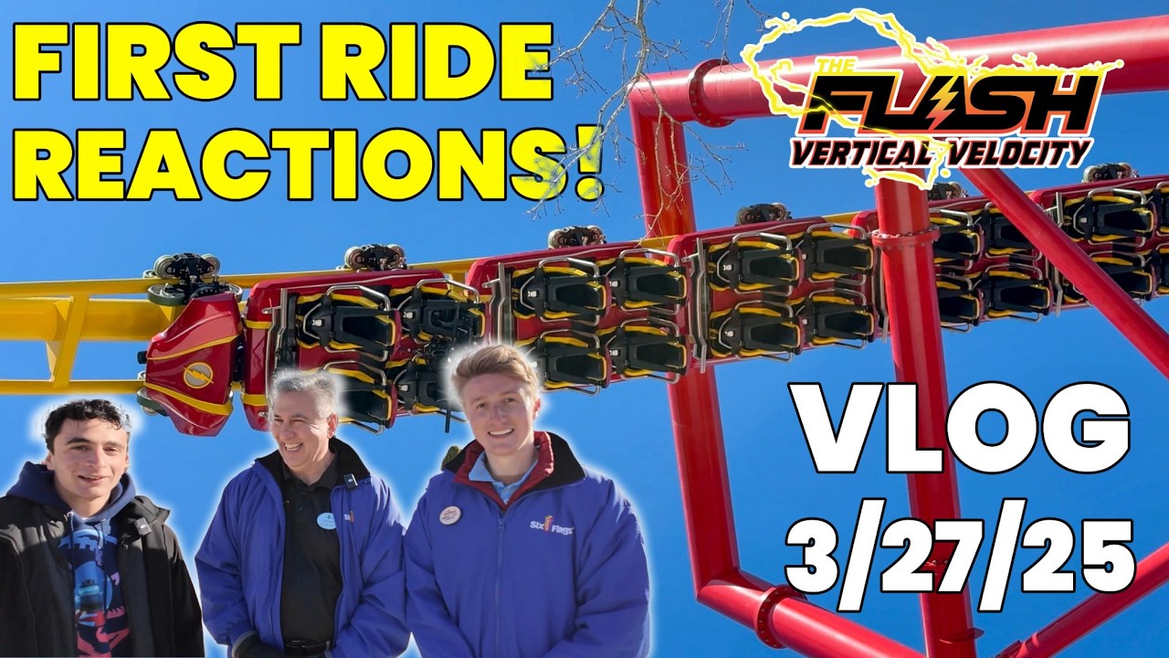 We Finally Rode Flash at Six Flags Great Adventure!! | Vlog 3/27/25