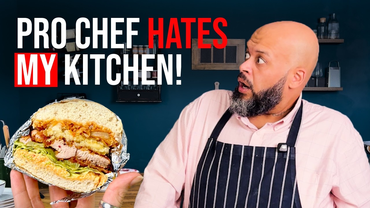 A Pro Chef in My Tiny Kitchen | He Almost Walked Out