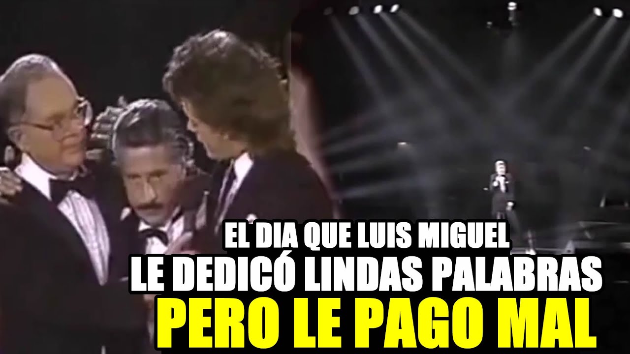La única vez que Luis Miguel mostró admiración por su padre, el lado desconocido de algunos artistas