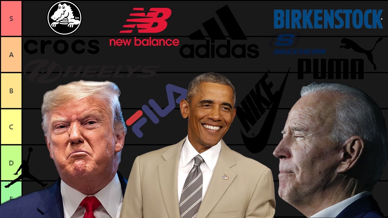 PRESIDENTS RANK SHOE BRANDS