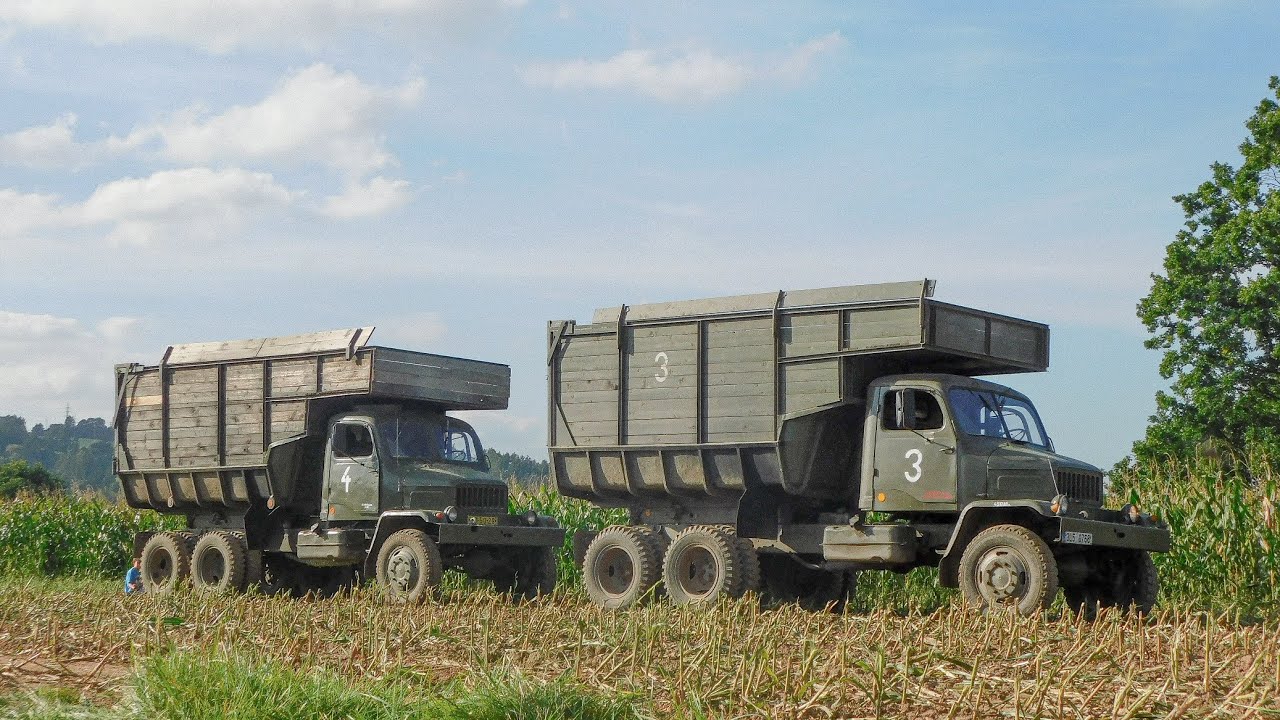 4x Praga V3S & Claas Jaguar 850 - Siláže 2023 / Silage 2023
