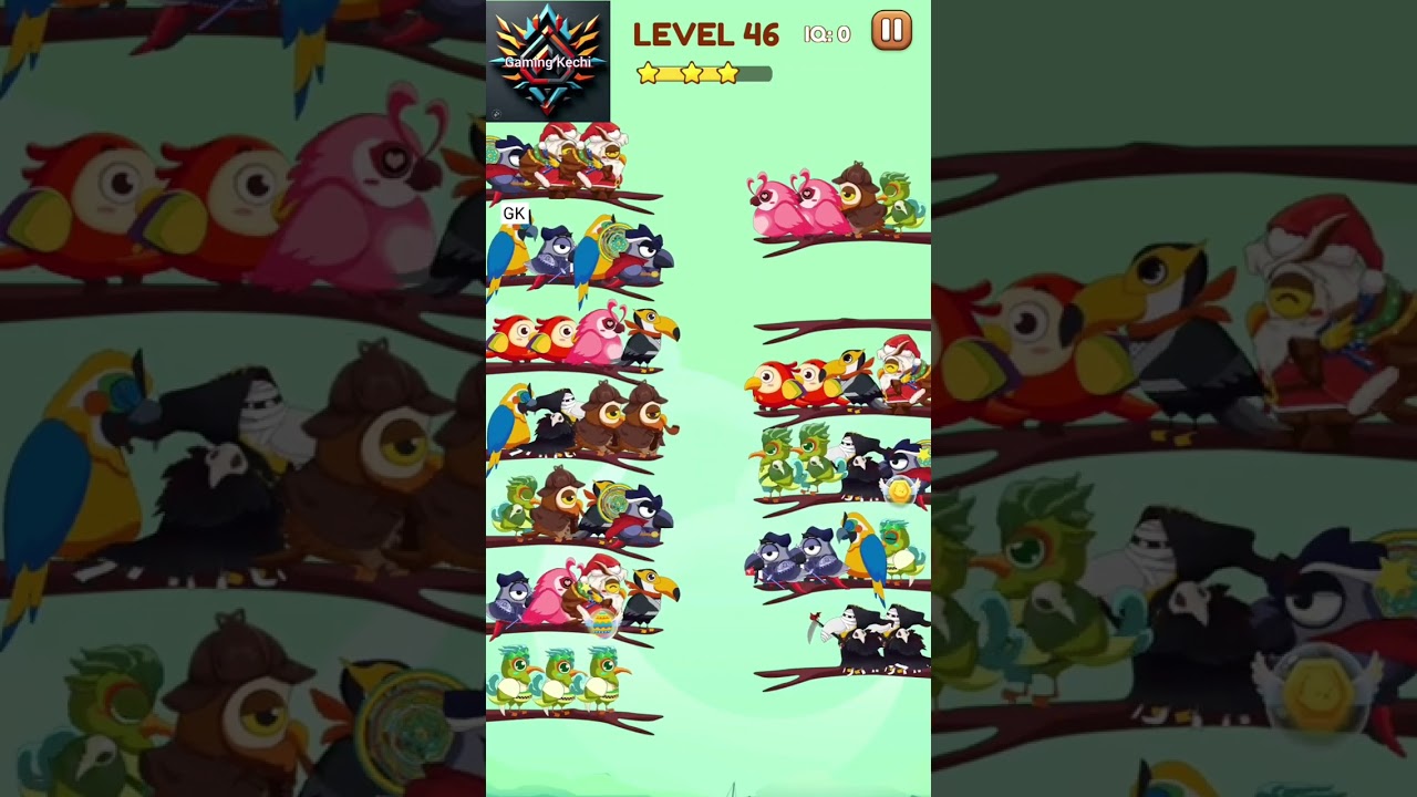 Bird Sort 2: Color Puzzle Level 46 Successful